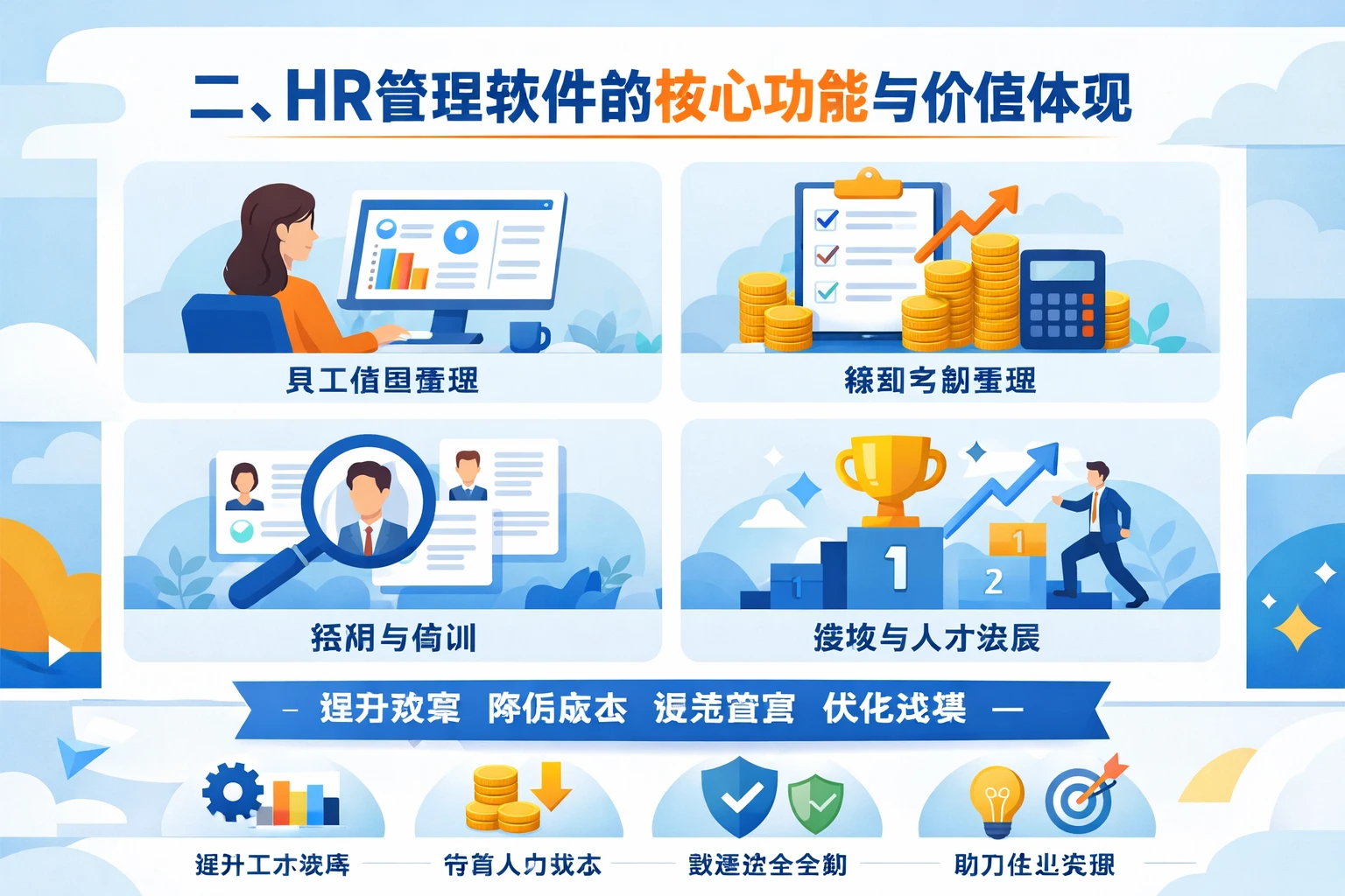 二、HR管理软件的核心功能与价值体现