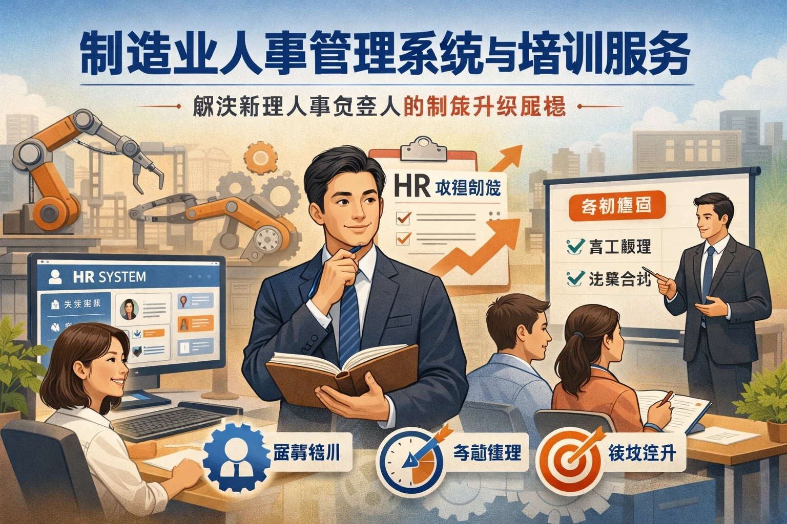 制造业人事管理系统与培训服务：解决新晋人事负责人的制度升级困境