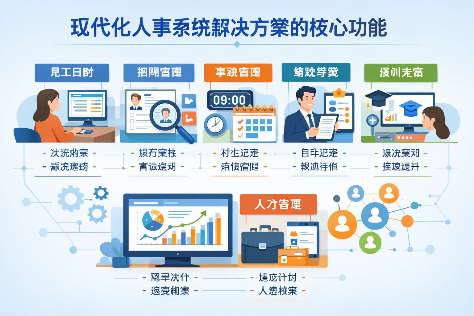 现代化人事系统解决方案的核心功能
