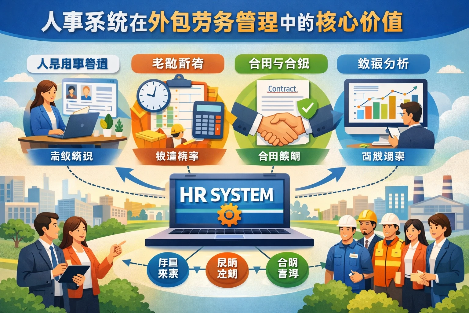 人事系统在外包劳务管理中的核心价值