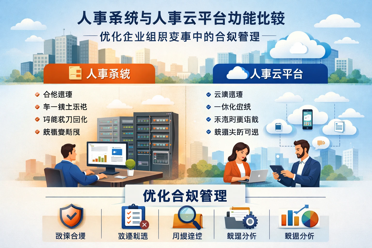 人事系统与人事云平台功能比较：优化企业组织变革中的合规管理