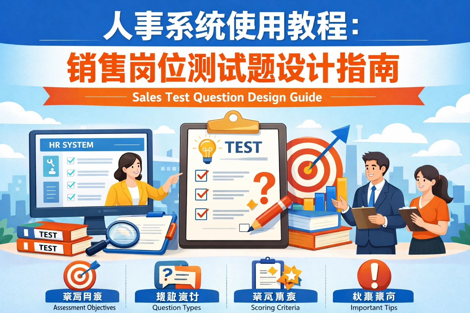 人事系统使用教程:销售岗位测试题设计指南