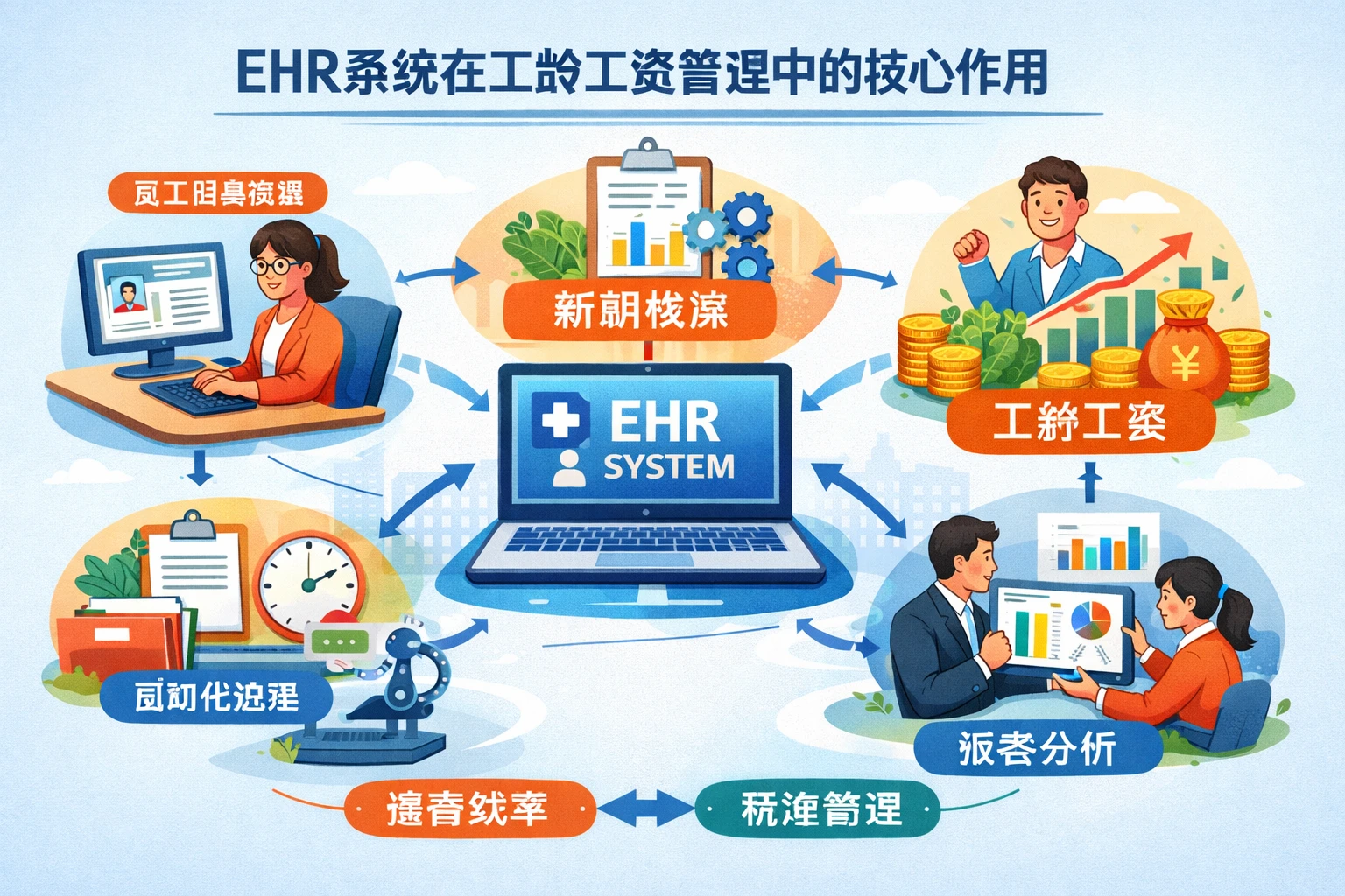 EHR系统在工龄工资管理中的核心作用