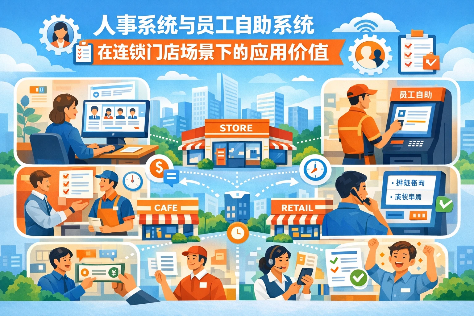 人事系统与员工自助系统在连锁门店场景下的应用价值