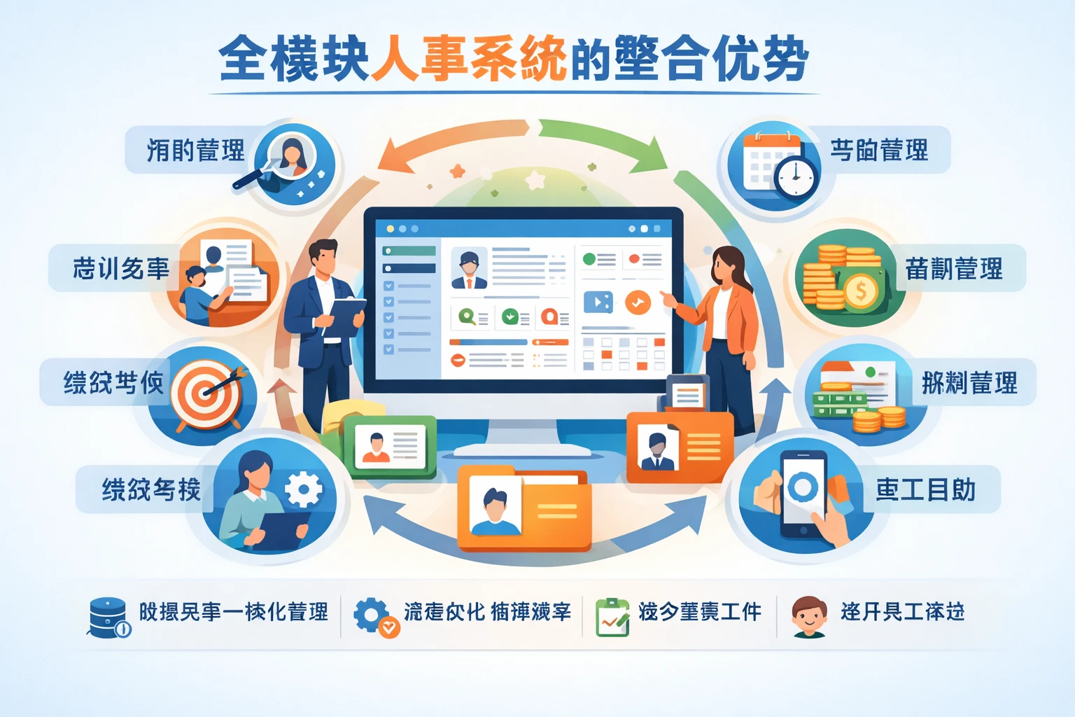 全模块人事系统的整合优势
