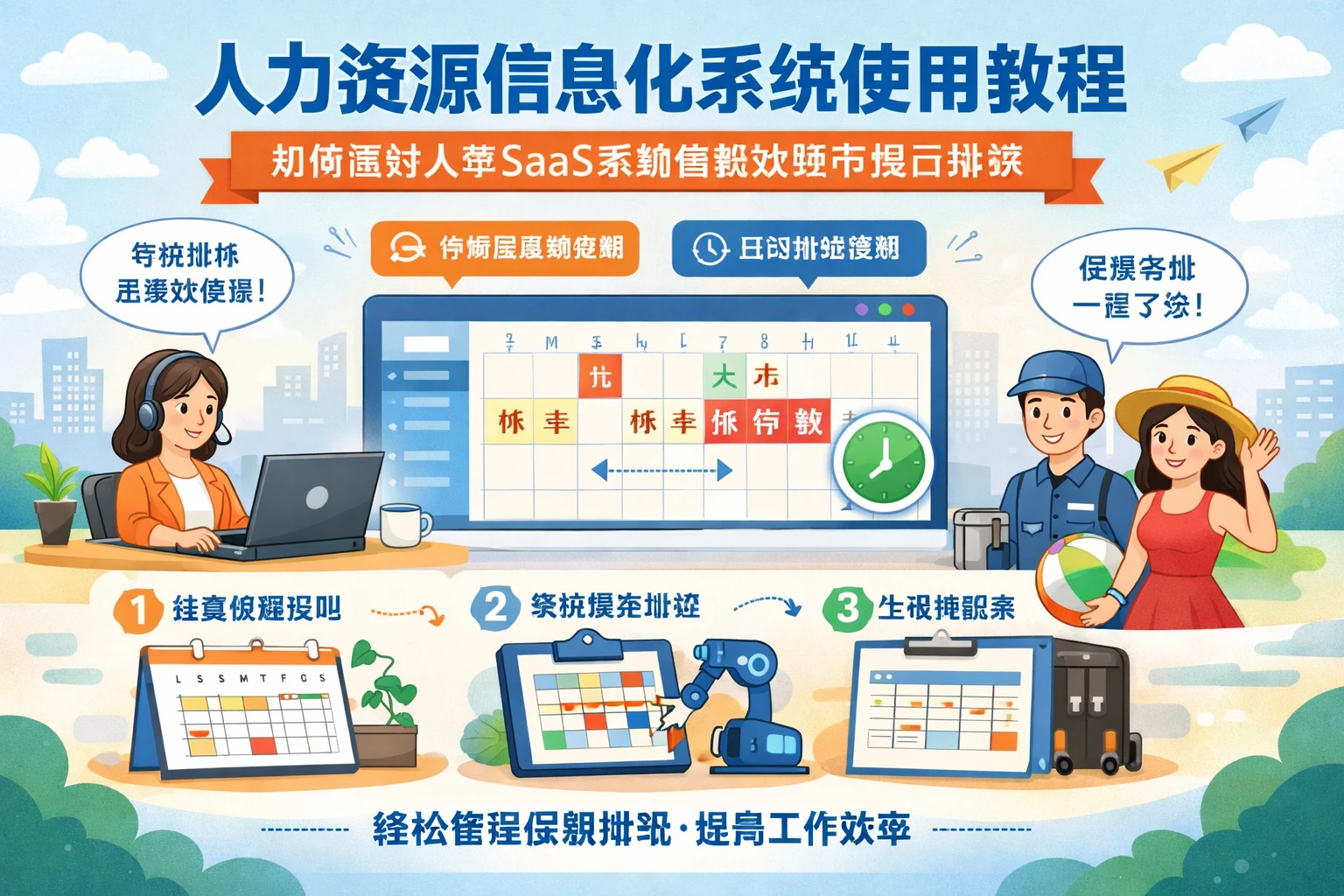 人力资源信息化系统使用教程：如何通过人事SaaS系统智能处理节假日排班