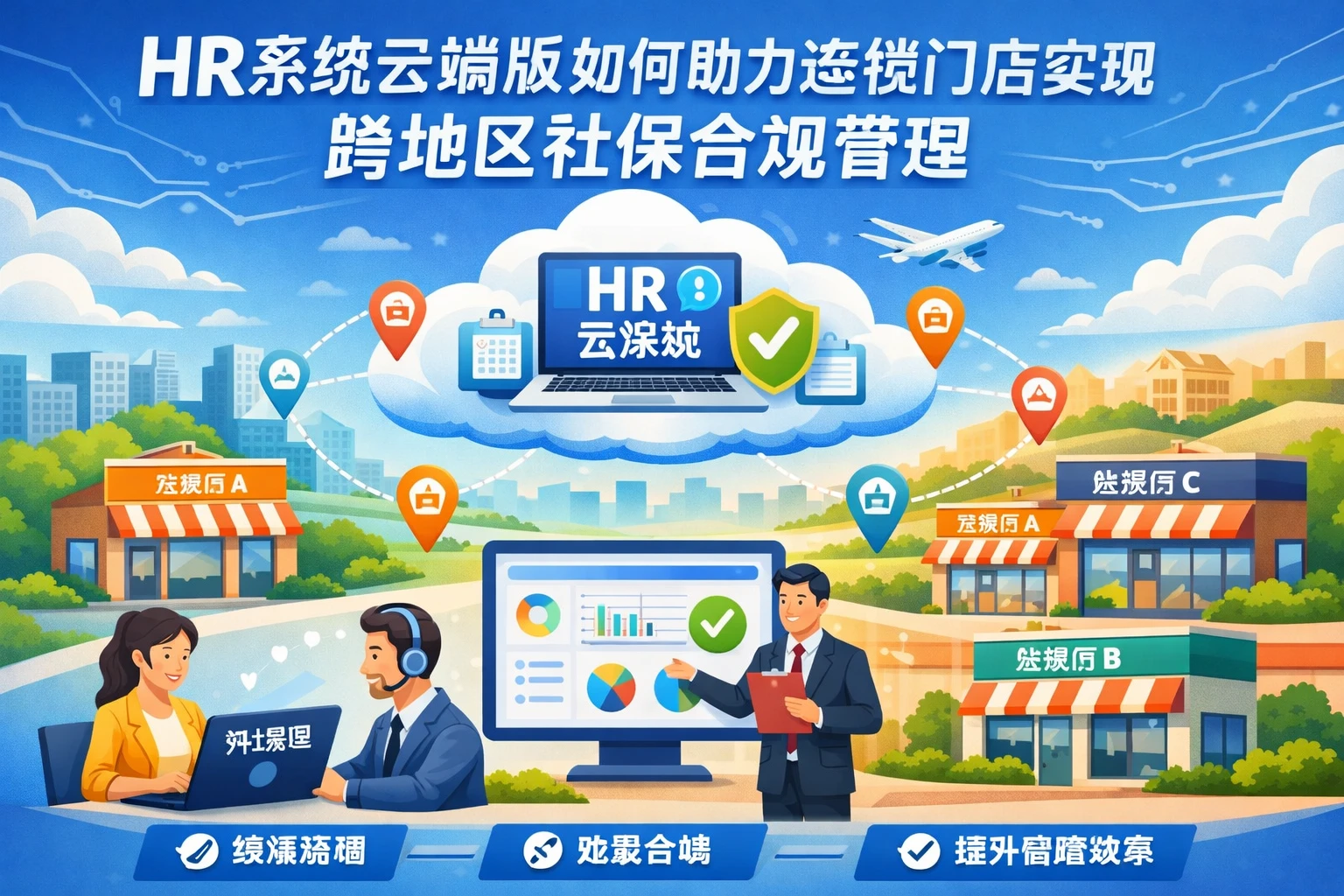 HR系统云端版如何助力连锁门店实现跨地区社保合规管理