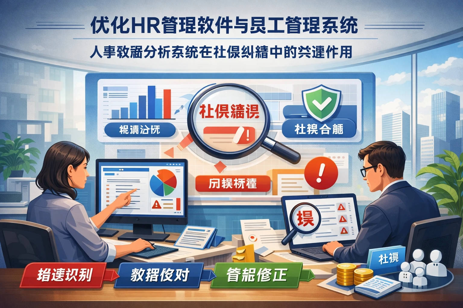 优化HR管理软件与员工管理系统：人事数据分析系统在社保纠错中的关键作用