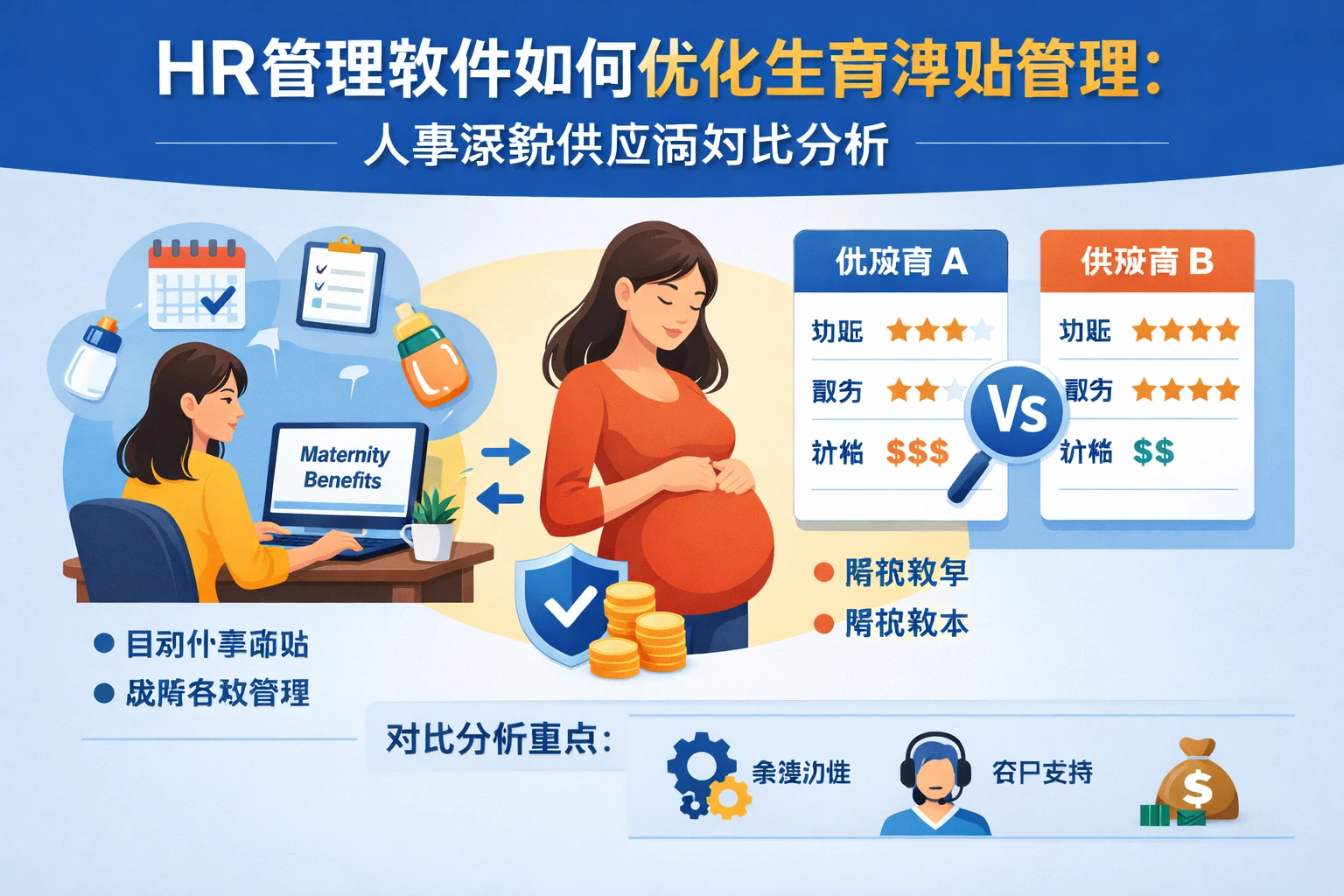 HR管理软件如何优化生育津贴管理：人事系统供应商对比分析