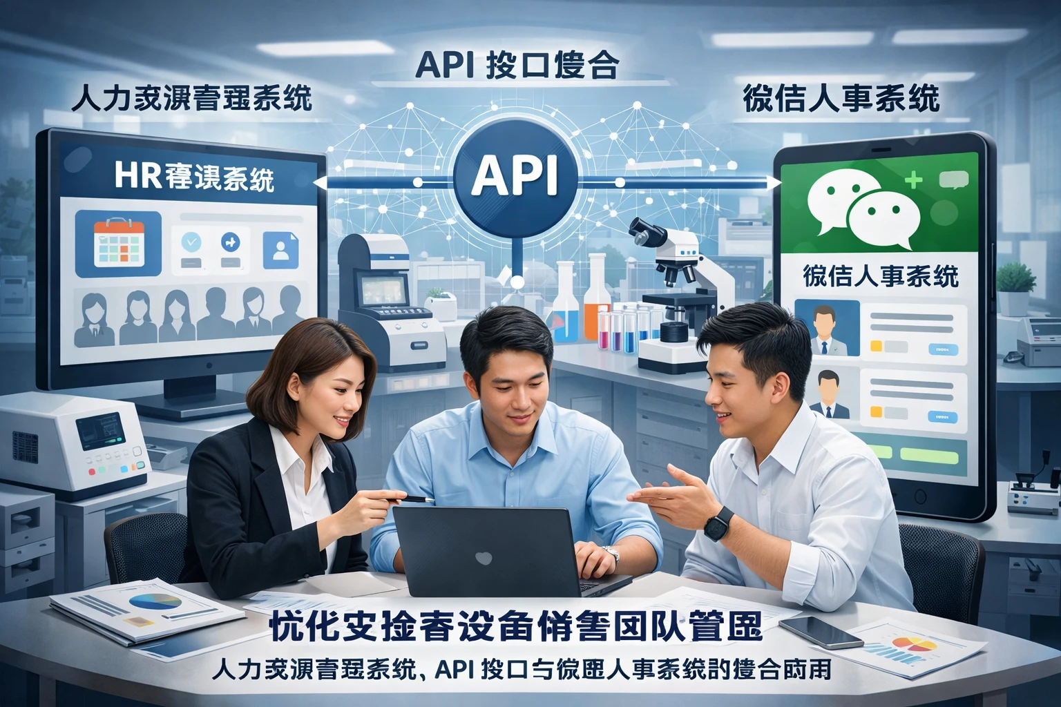 优化实验室设备销售团队管理：人力资源管理系统、API接口与微信人事系统的整合应用