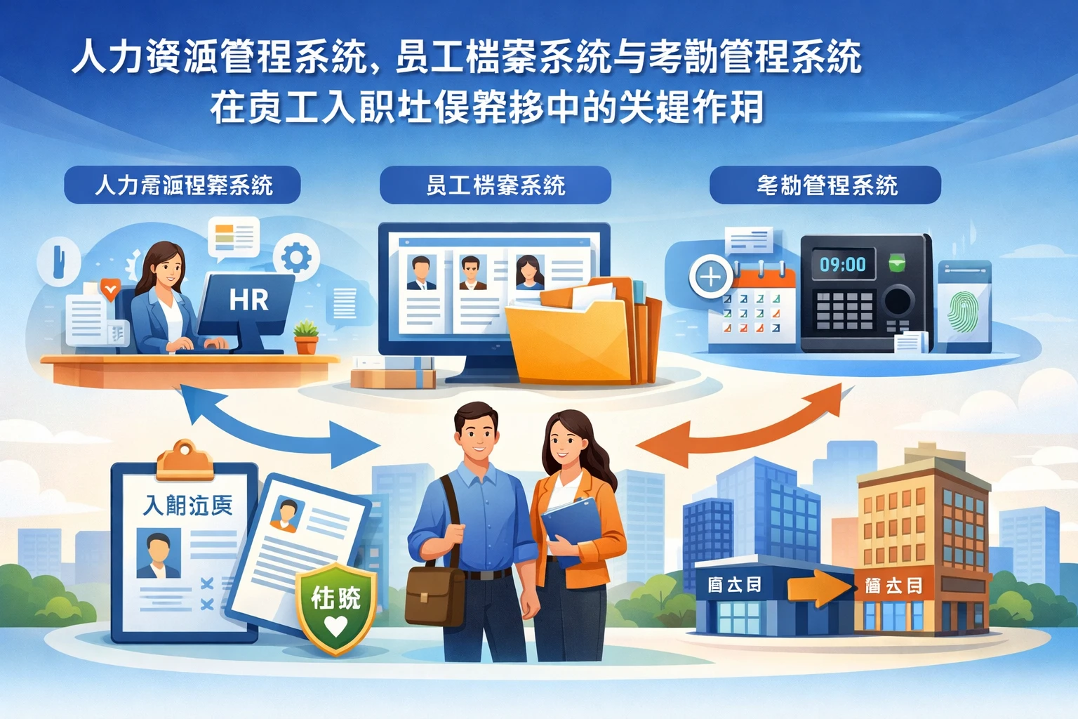 人力资源管理系统、员工档案系统与考勤管理系统在员工入职社保转移中的关键作用