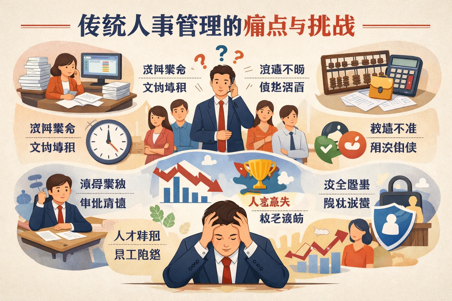 传统人事管理的痛点与挑战