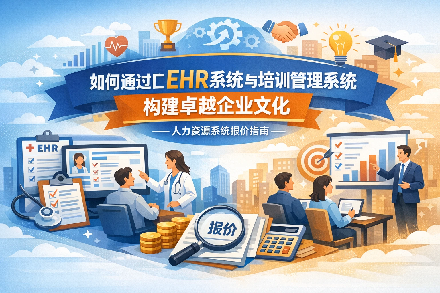 如何通过EHR系统与培训管理系统构建卓越企业文化——人力资源系统报价指南