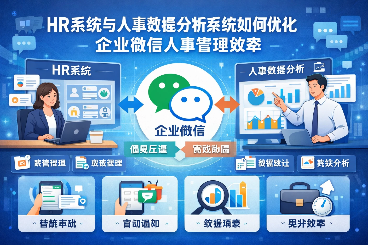 HR系统与人事数据分析系统如何优化企业微信人事管理效率