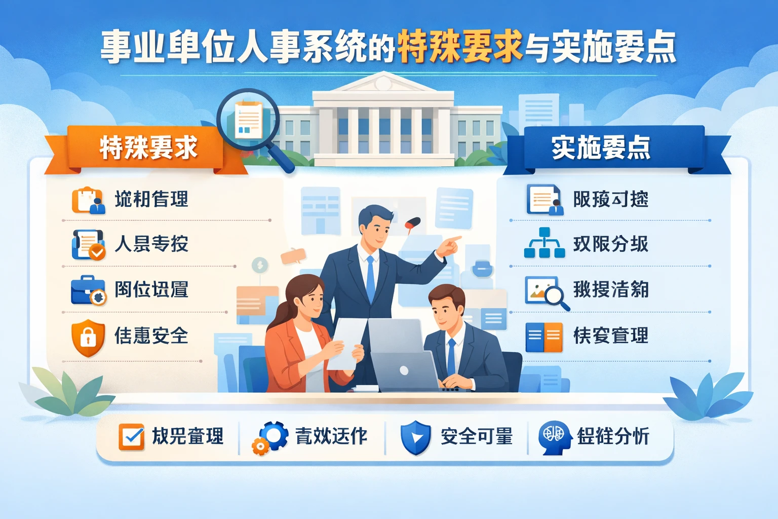 事业单位人事系统的特殊要求与实施要点