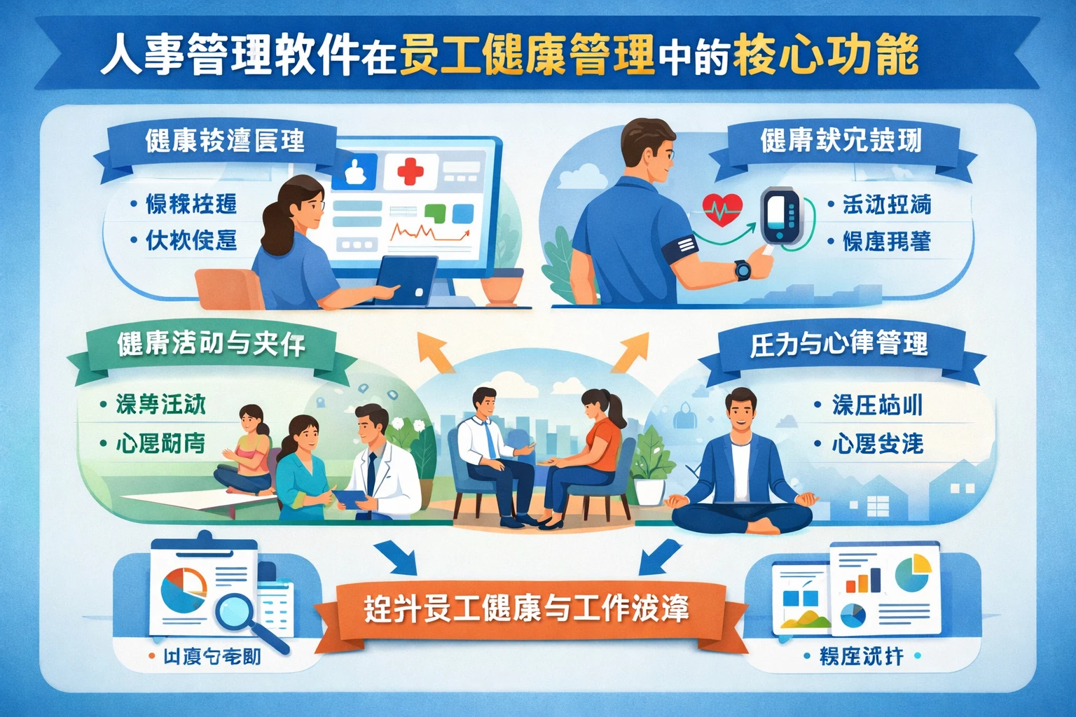 人事管理软件在员工健康管理中的核心功能