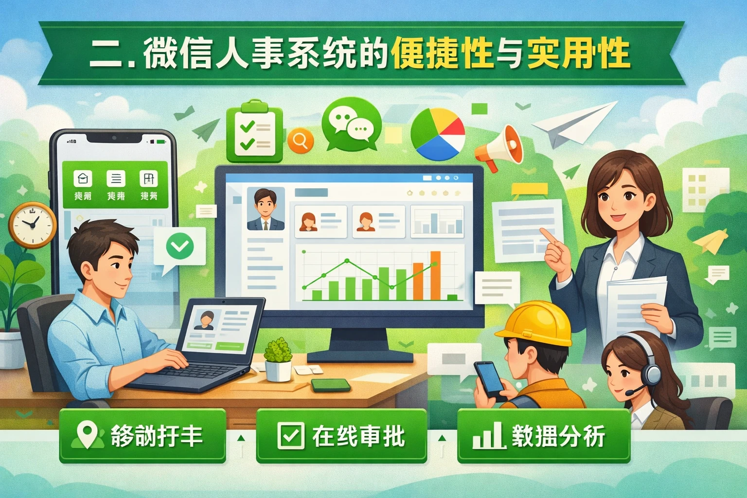 二、微信人事系统的便捷性与实用性