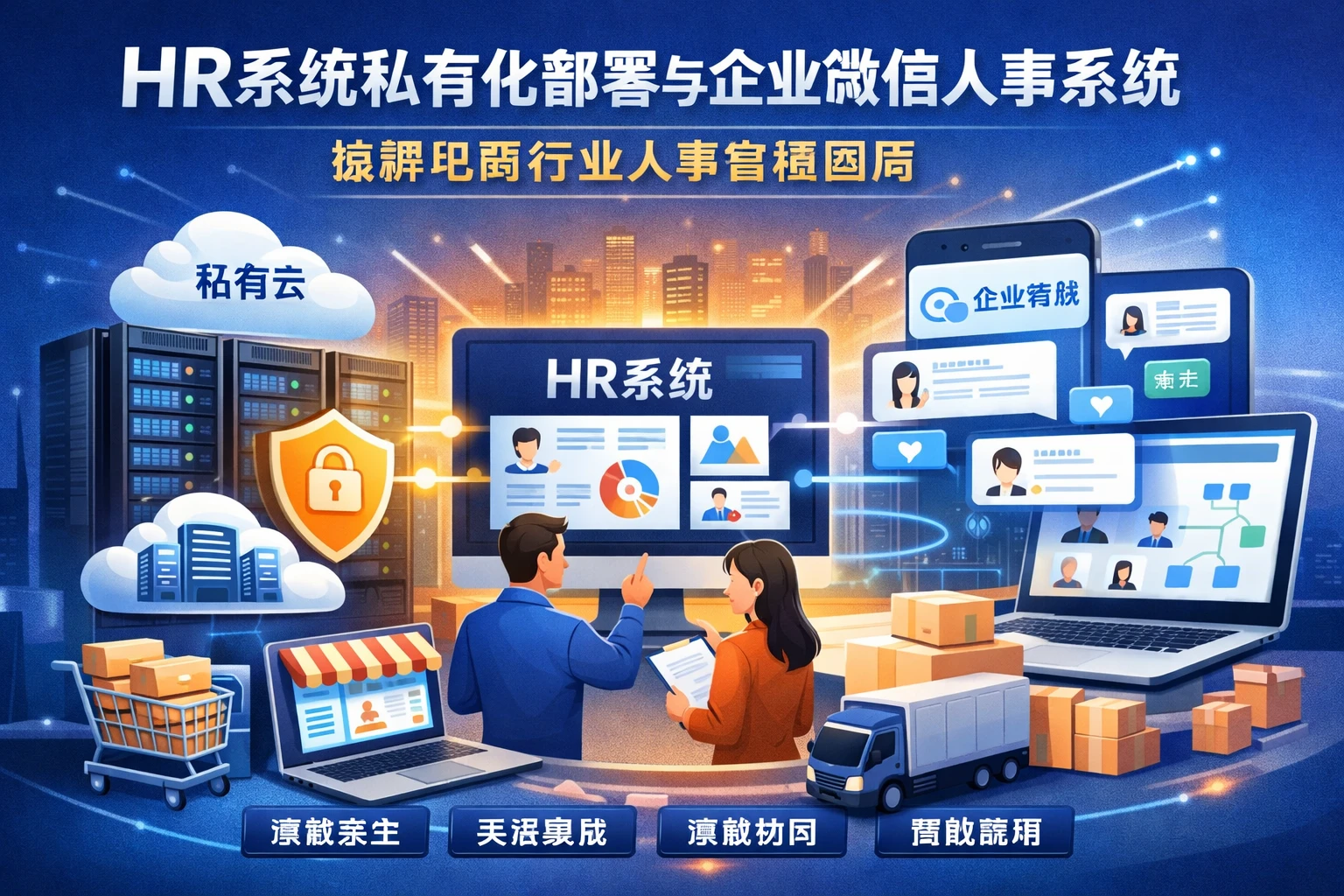 HR系统私有化部署与企业微信人事系统：破解电商行业人事管理困局