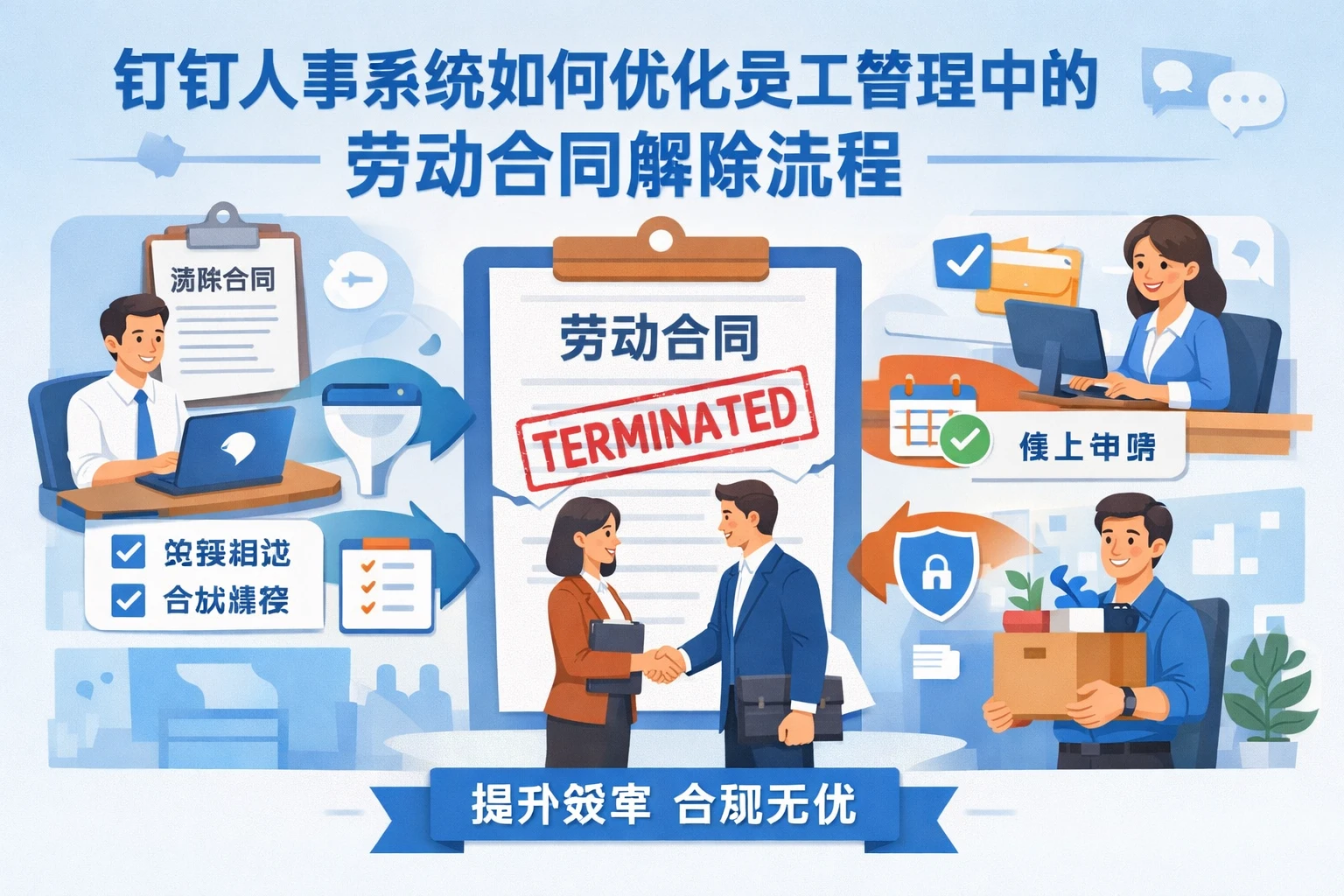 钉钉人事系统如何优化员工管理中的劳动合同解除流程