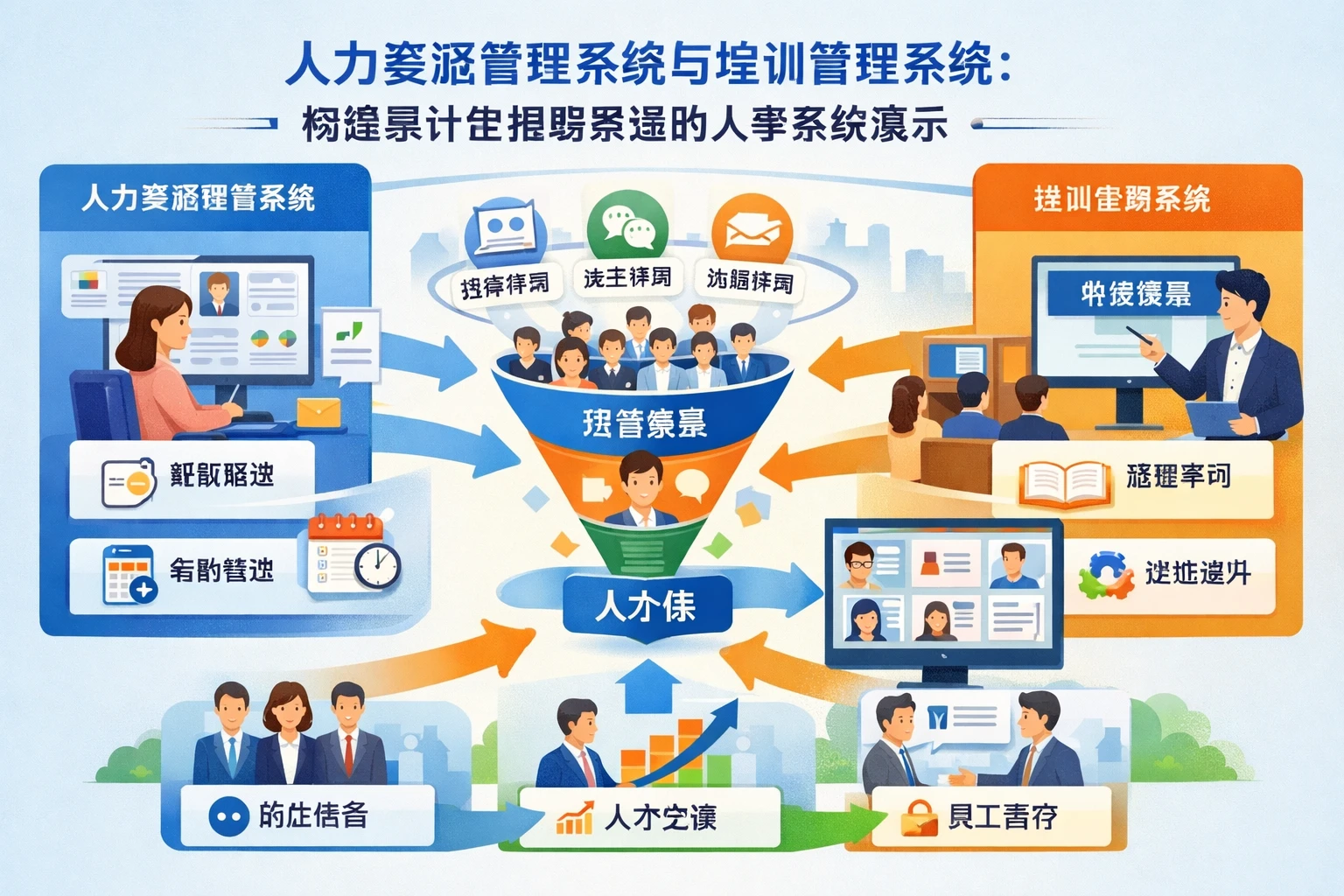 人力资源管理系统与培训管理系统：构建累计型招聘渠道的人事系统演示