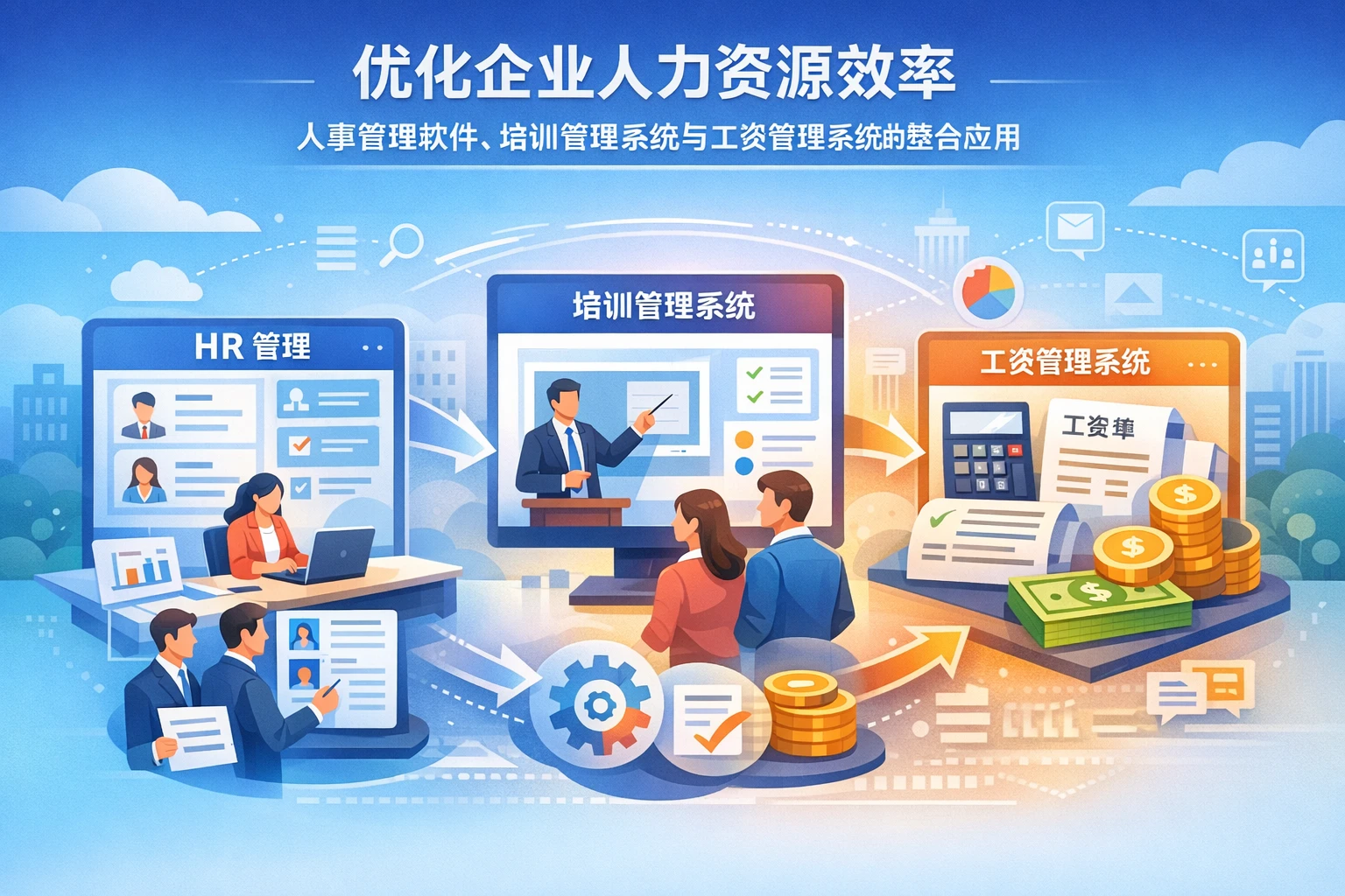 优化企业人力资源效率:人事管理软件、培训管理系统与工资管理系统的整合应用