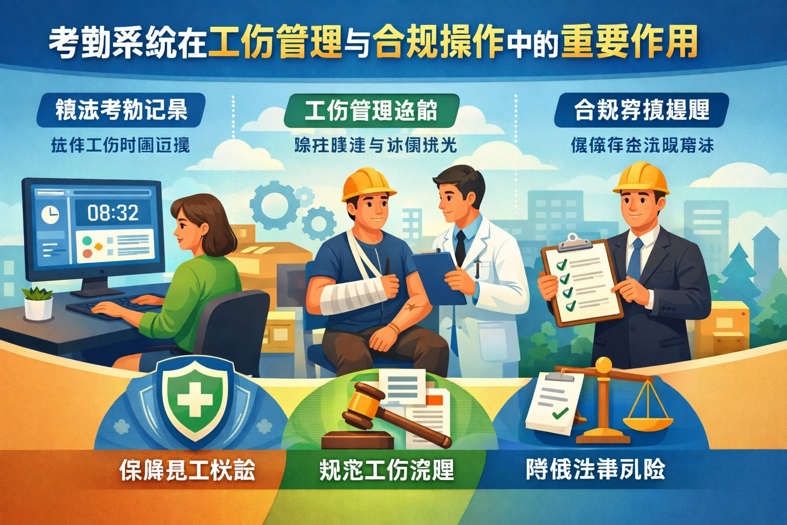 考勤系统在工伤管理与合规操作中的重要作用