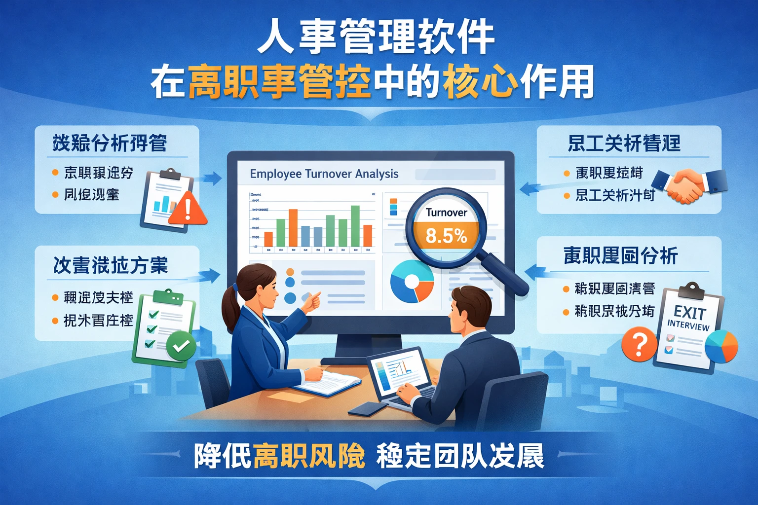 人事管理软件在离职率管控中的核心作用