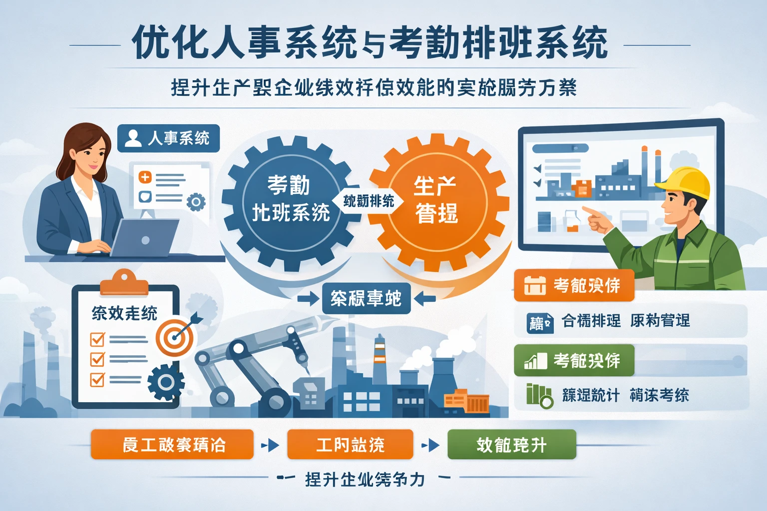优化人事系统与考勤排班系统：提升生产型企业绩效评估效能的实施服务方案