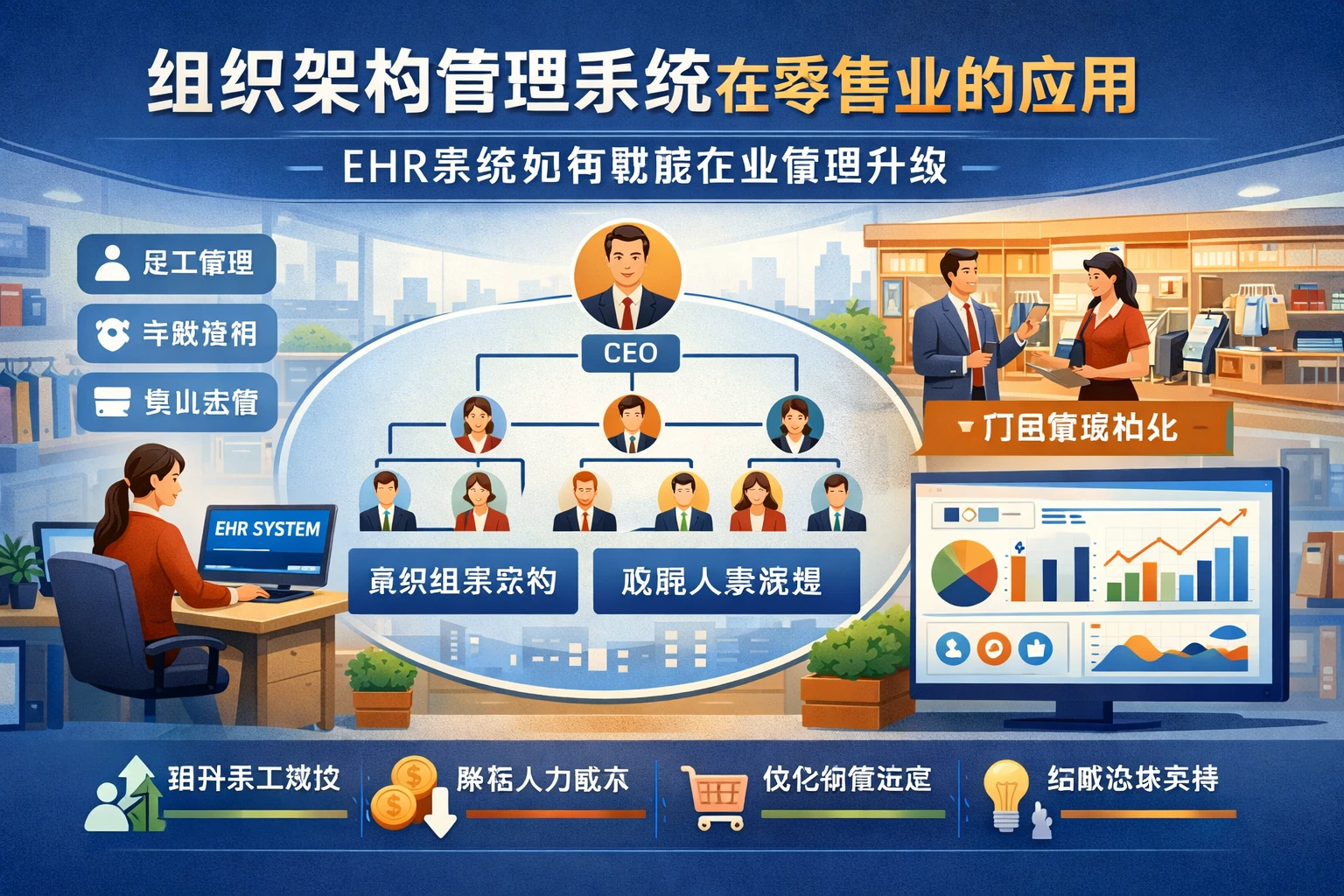 组织架构管理系统在零售业的应用:EHR系统如何赋能企业管理升级