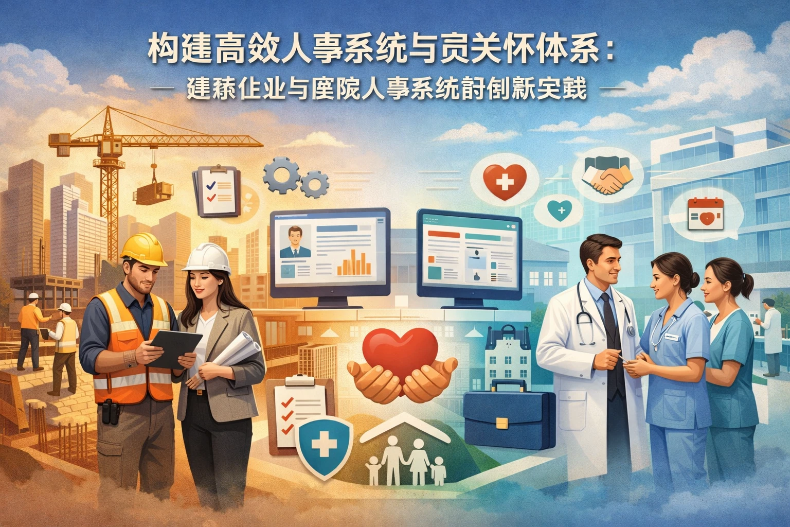 构建高效人事系统与员工关怀体系：建筑企业与医院人事系统的创新实践