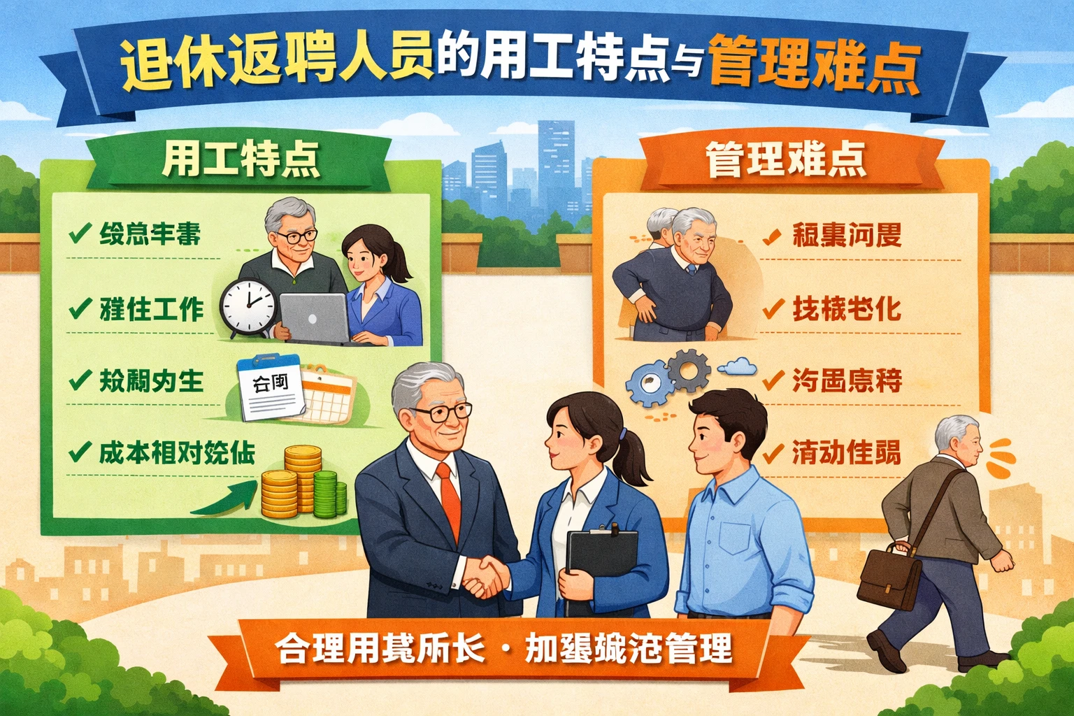 退休返聘人员的用工特点与管理难点