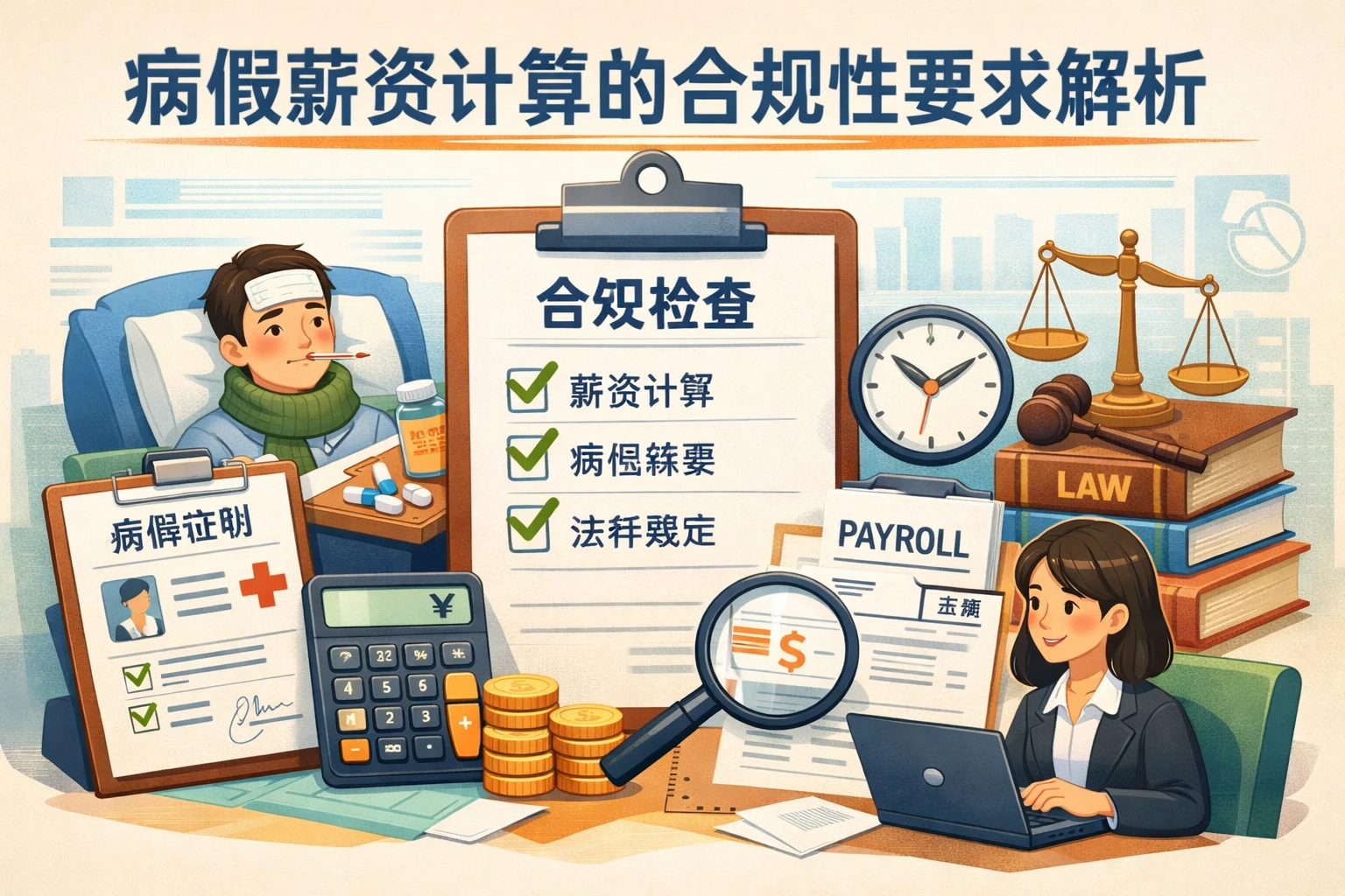 病假薪资计算的合规性要求解析
