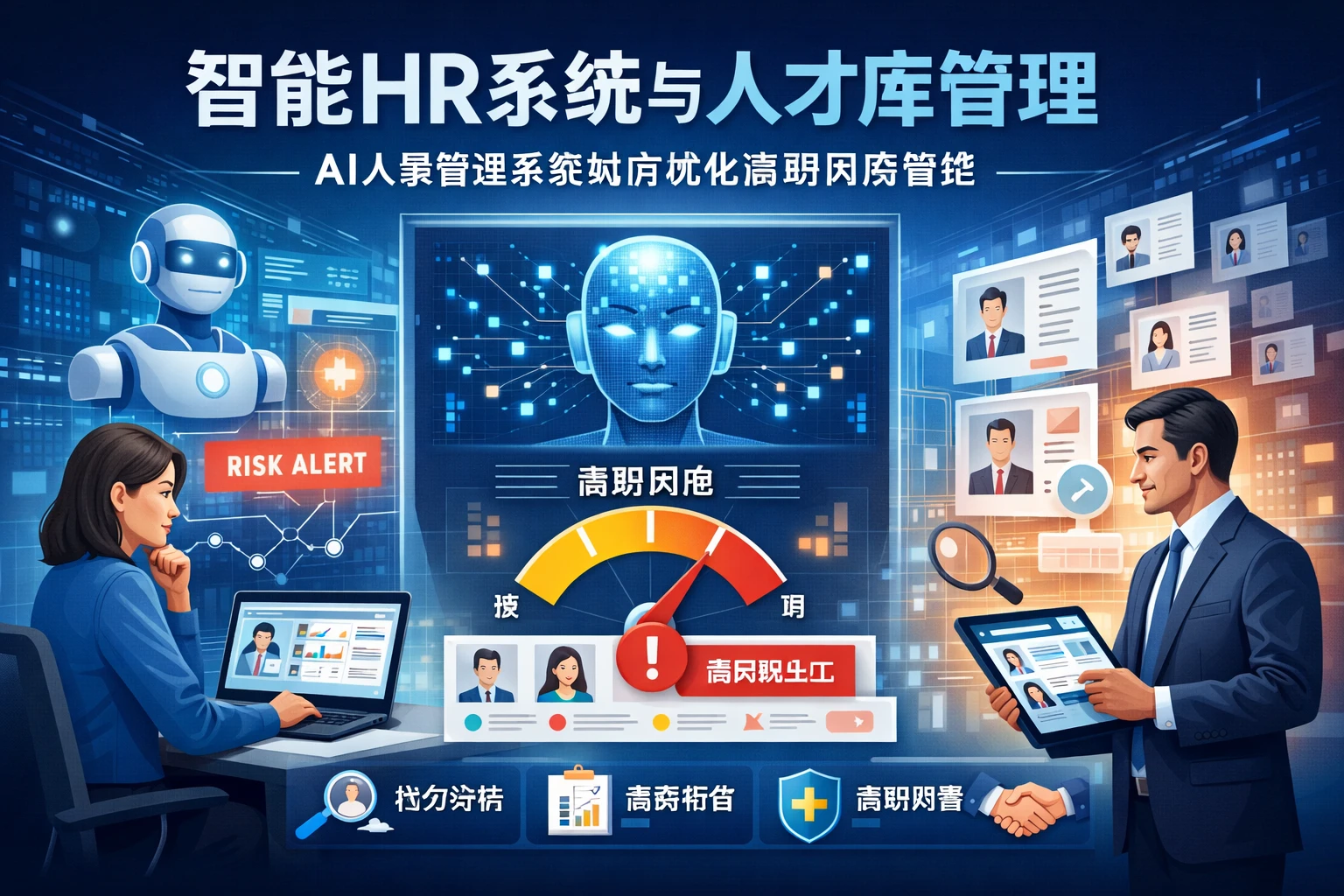 智能HR系统与人才库管理：AI人事管理系统如何优化离职风险管控