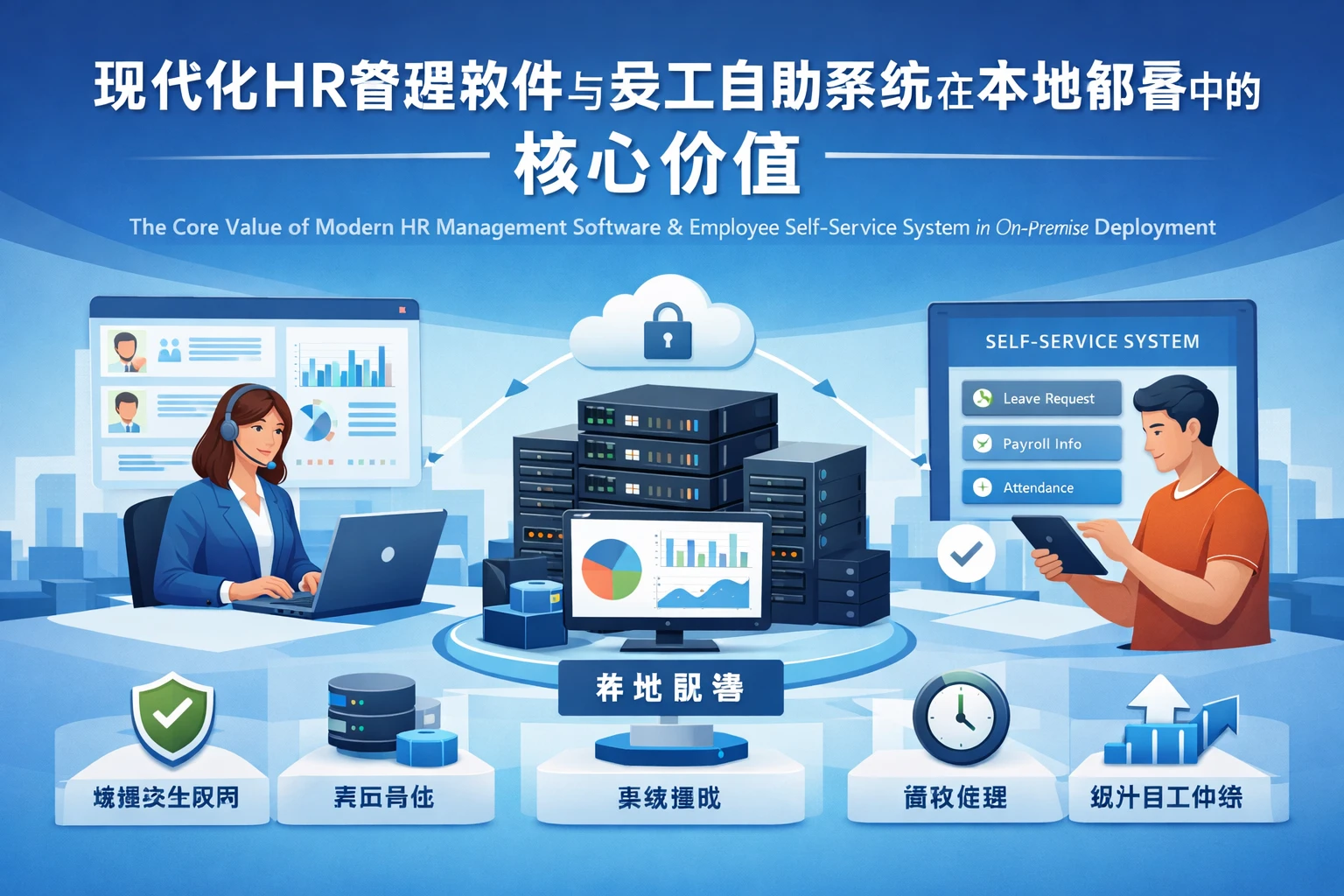 现代化HR管理软件与员工自助系统在本地部署中的核心价值