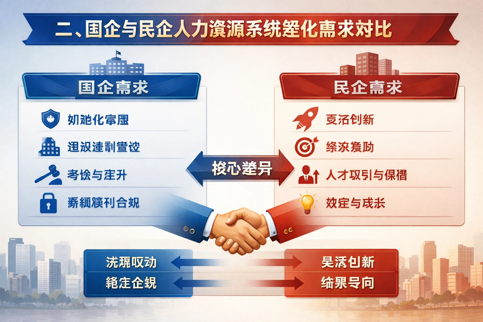 二、国企与民企人力资源系统差异化需求对比
