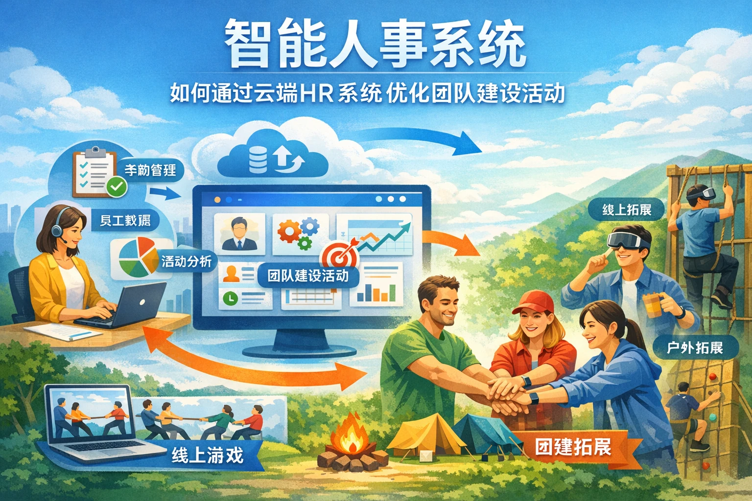 智能人事系统如何通过云端HR系统优化团队建设活动