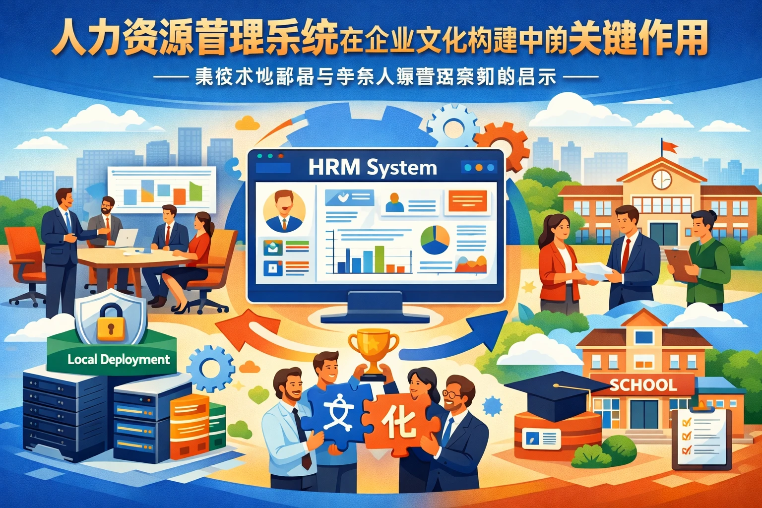 人力资源管理系统在企业文化构建中的关键作用——兼谈本地部署与学校人事管理系统的启示