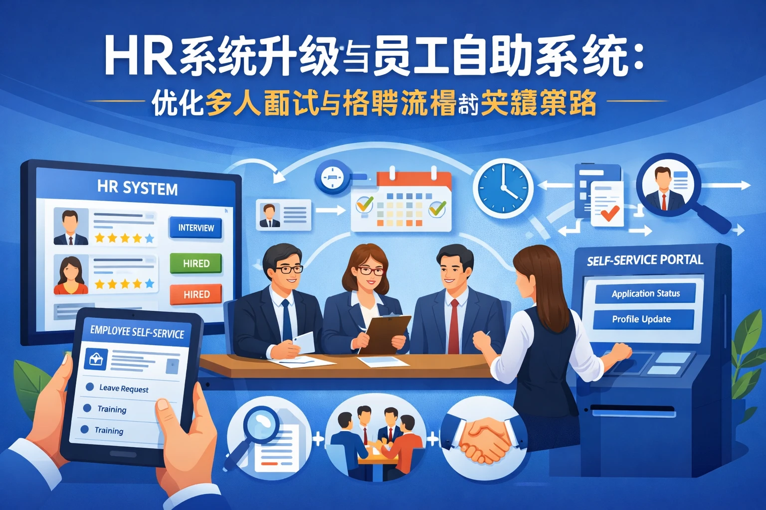HR系统升级与员工自助系统：优化多人面试与招聘流程的关键策略