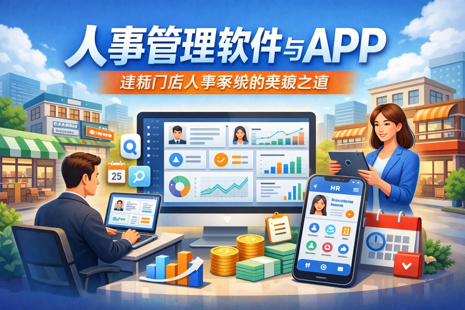 人事管理软件与APP：连锁门店人事系统的突破之道