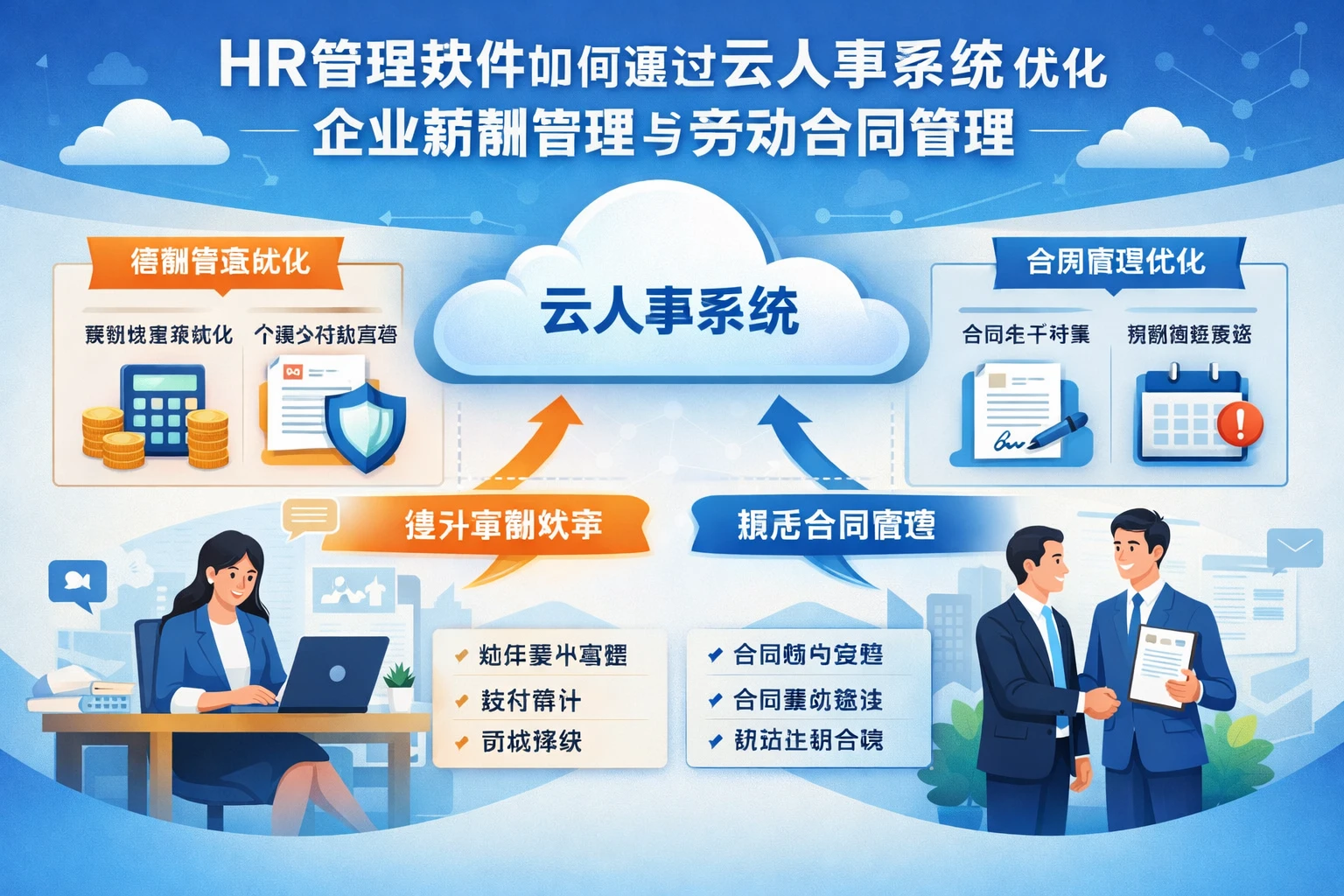 HR管理软件如何通过云人事系统优化企业薪酬管理与劳动合同管理