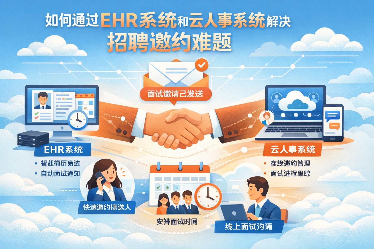 如何通过EHR系统和云人事系统解决招聘邀约难题
