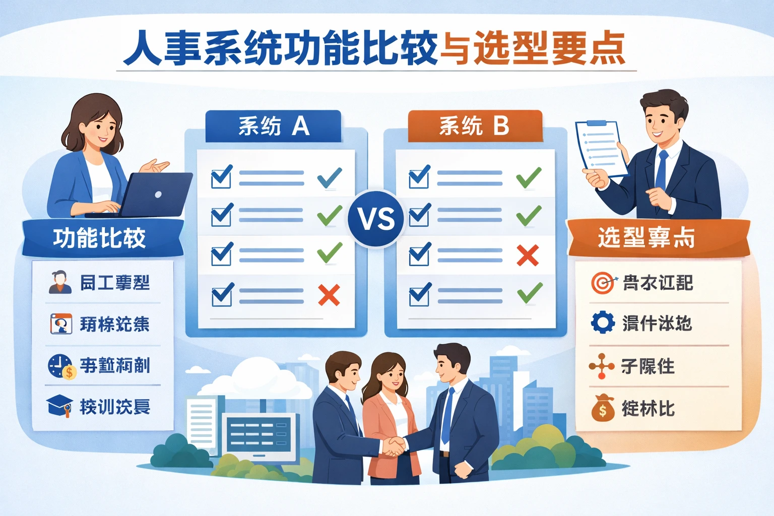 人事系统功能比较与选型要点