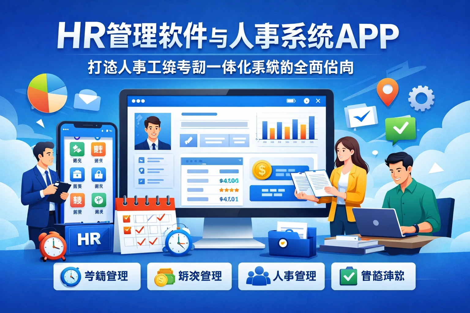 HR管理软件与人事系统APP：打造人事工资考勤一体化系统的全面指南