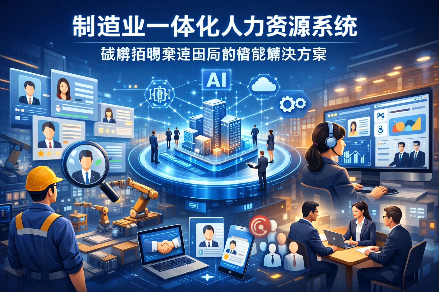 制造业一体化人力资源系统:破解招聘渠道困局的智能解决方案