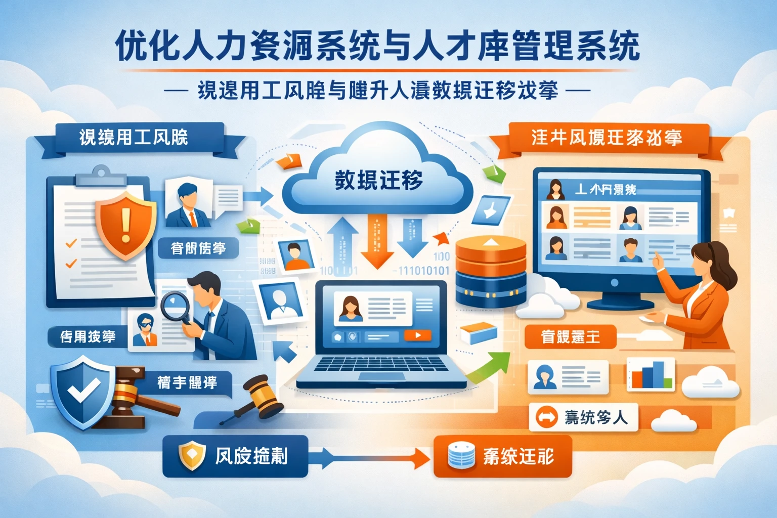 优化人力资源系统与人才库管理系统：规避用工风险与提升人事数据迁移效率