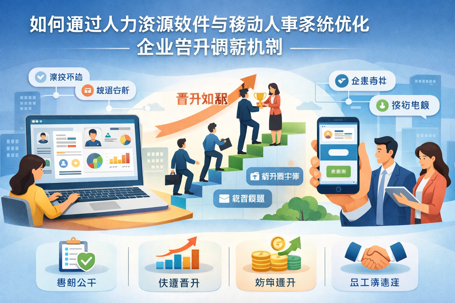 如何通过人力资源软件与移动人事系统优化企业晋升调薪机制