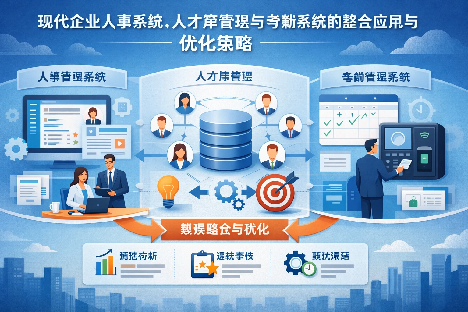现代企业人事系统、人才库管理系统与考勤系统的整合应用与优化策略