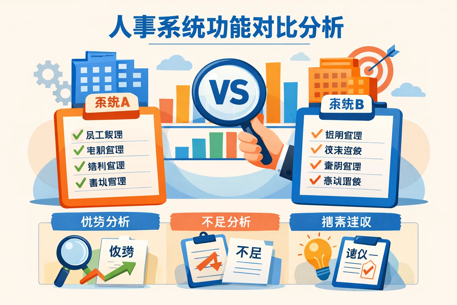 人事系统功能对比分析