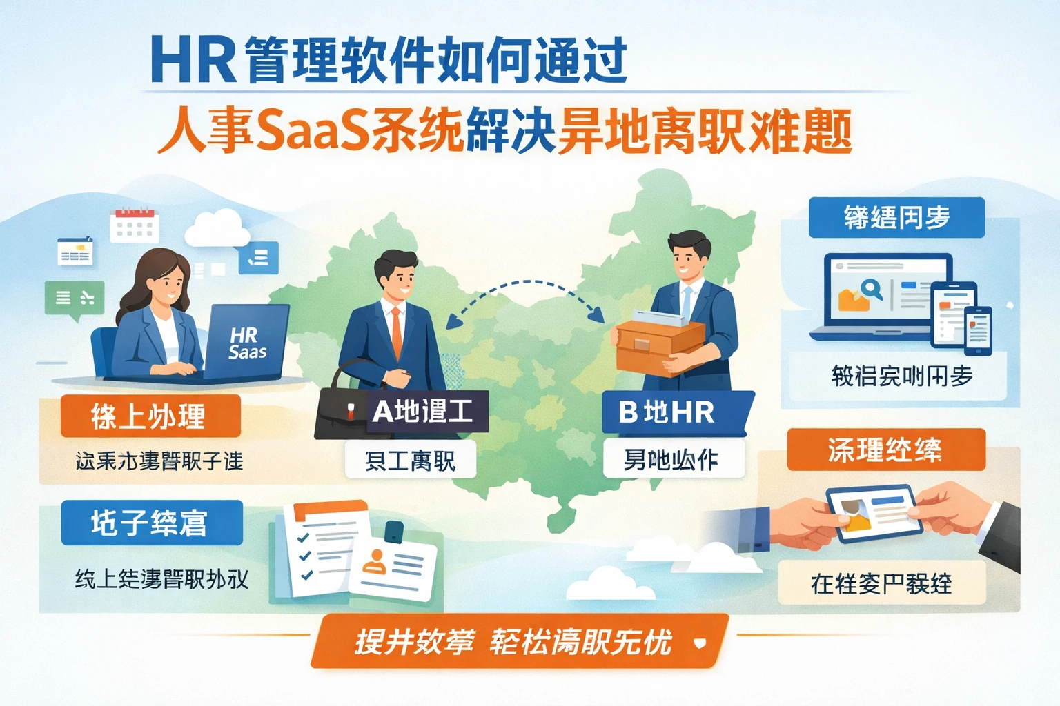 HR管理软件如何通过人事SaaS系统解决异地离职难题
