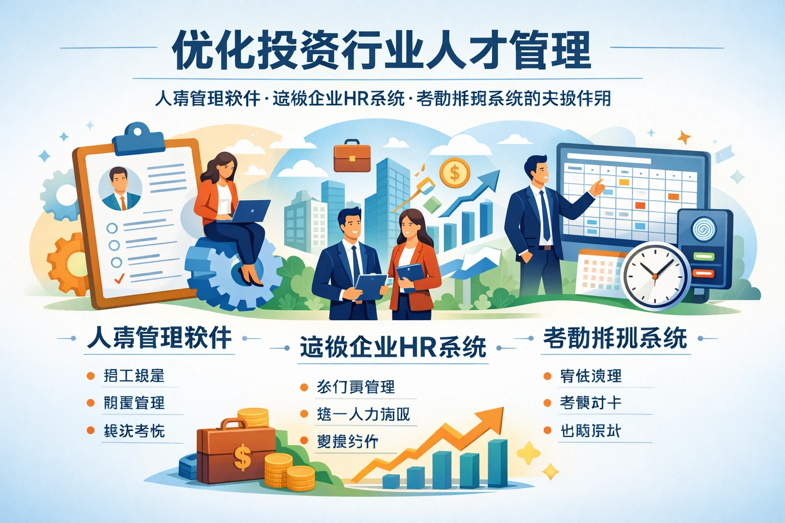 优化投资行业人才管理：人事管理软件、连锁企业HR系统与考勤排班系统的关键作用